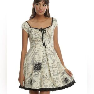 Hot Topic exclusive Harry Potter Marauder's Map dress